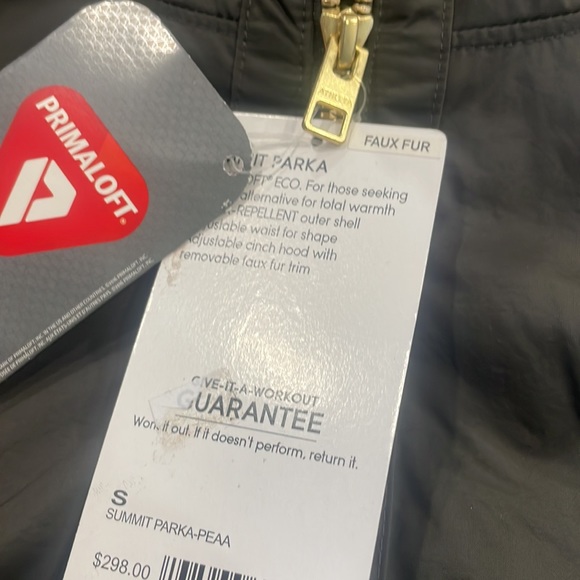 NEW ATHLETA Summit Parka small dark green - Picture 5 of 5